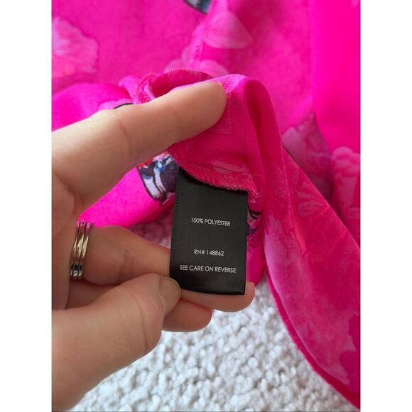 Torrid Swim Cover Up Chiffon Kimono Skulls Pink Plus Size - Picture 8 of 8